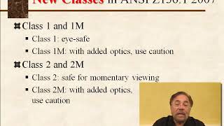 OPTEC Course 1 Photonics Concept Tutorial 13 Laser Hazard Classifications [upl. by Yniar74]