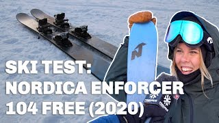 Skidtest Nordica Enforcer 104 Free 2020 [upl. by Aikit]