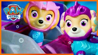 Aqua Pups Save Puplantis from a Sand Tornado  PAW Patrol  Toy Play for Kids [upl. by Nnyl]