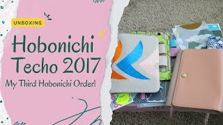 Hobonichi 2017 Unboxing Third Order [upl. by Kwei]