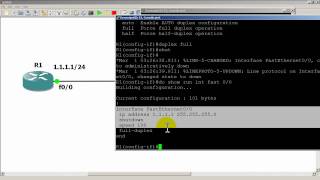 RouterGods  Setting speed and duplex on a Cisco router [upl. by Hael]