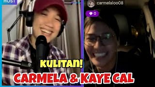 PART 3 CARMELA TUNAY AND KAYE CAL ON KUMU LIVE April 9 2022 [upl. by Alfonso78]