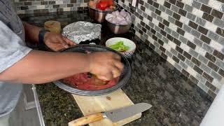 HOW TO PREPARE CRISPY GHANA FRIED YAM amp PEPPER SAUCE  How to fry yam and spicy pepper sauce Ghana [upl. by Eellah]