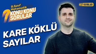 Konu Konu Sorular  8Sınıf Matematik Soru Çözümü  Kare Köklü Sayılar  LGS 2024  4 [upl. by Cornie]