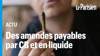 Consommation de drogue  les amendes payables immédiatement en liquide ou par carte bleue annonce M [upl. by Hadwin]