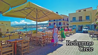 Finally Showing You Rethymno of Crete Again  4K Walking Tour [upl. by Steffy]