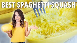 How to Cook Spaghetti Squash  get the longest quotnoodlesquot and best texture [upl. by Aguste]