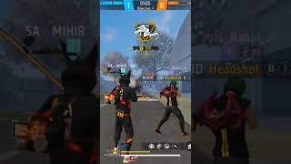 1 vs 4 with parafal free fire shorts  mihir live [upl. by Nitin]