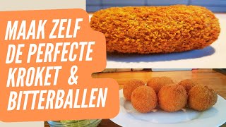 Kroketten en bitterballen maken  Heerlijk recept [upl. by Radmen]