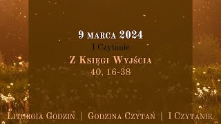 GodzinaCzytań  I Czytanie  9 marca 2024 [upl. by Nuoras]