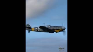 Messerschmitt Bf109 Lowpass inverted V12 fighter luftwaffe aircraft avgeek vintageaircraft [upl. by Seale]