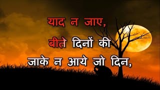 YAAD NA JAAYE  DIL EK MANDIR  HQ VIDEO LYRICS KARAOKE [upl. by Collbaith870]