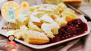 Kaiserschmarrn im Ofen Anleitung für Anfänger BecherRezept [upl. by Simmie584]