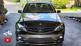 NEWLOOK for W204 Headlight replacement front lip installation Part 1 [upl. by Bernardina]