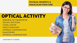 Optical Activity  Principal of Polarimeter  Internal amp External Compensation  Specific Rotation [upl. by Hsac]