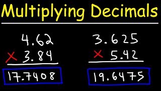 Multiplying Decimals  Basic Introduction [upl. by Krell]