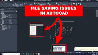 HOW TO SOLVE AUTOCAD FILE SAVING ISSUES  FILE IS WRITE PROTECTED  ONE OR MORE OBJECTS IN DRAWING [upl. by Yclek42]