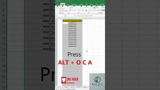 Quick Shortcut to Expand Columns in Excel Like a Pro 📊⚡ ExcelTips ExpandColumns ExcelShortcuts [upl. by Nylsirhc]