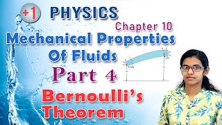 Mechanical Properties Of FluidsClass 11 PhysicsChapter 10 Part 4 Bernoullis Theorem Malayalam [upl. by Sandy37]