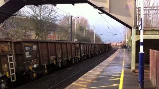 56311 storms through Cramlington 130313 [upl. by Atcele]