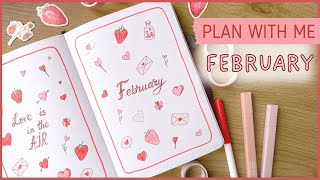 BULLET JOURNAL FEBRUARY 2024  PLAN WITH ME❤️ [upl. by Betz]