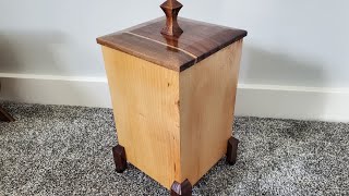 Vertical wood Keepsake Box Build [upl. by Yance]