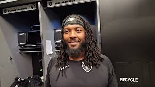 Las Vegas Raiders DT Adam Butler from the Locker Room Baltimore Ravens Week lasvegasraiders [upl. by Ennaegroeg]