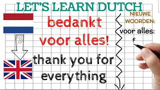 Laten We Nederlands Leren 🇳🇱  Lets Learn Dutch Easily 🌟3 [upl. by Agustin]