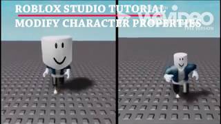 Roblox Studio Tutorial Modify Starter Character Properties Bigger Head Run [upl. by Furr239]