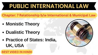 Relationship Between International amp Municipal Law  Monistic Theory  Dualistic Theory  publiclaw [upl. by Ahsinan]