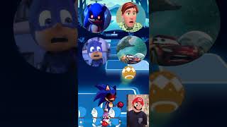 Sonic Exe Cocomelon PJ Masks Lightning McQueen X Coffin Dance Tiles Hop 59 shorts [upl. by Newby773]