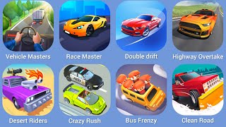 Vehicle Masters Race Master Double drift Highway Overtake Desert Riders Crazy Rush Bus Frenzy [upl. by Lamee]