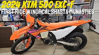 2024 KTM 500 EXCF First Ride [upl. by Dorraj246]