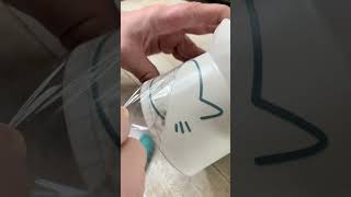 DIY Cat Bowl  Cricut Vinyl catsofyoutube cricut [upl. by Mullane]