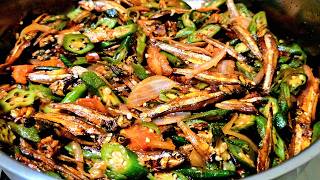 Easy Okra Dilis Recipe Sarap sa kanin nito [upl. by Atikel551]