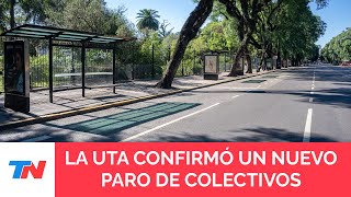 URGENTE La UTA anunció un paro de colectivos para el jueves 31 de octubre [upl. by Iaria]