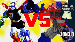 DIGITAL SHORT TRANSFORMERS vs VOLTRON [upl. by Neda]