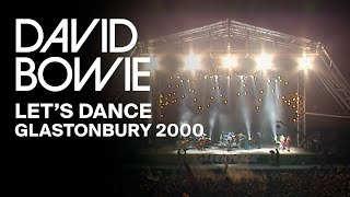 David Bowie  Lets Dance Live at Glastonbury 2000 Video Clip [upl. by Suoilenroc]