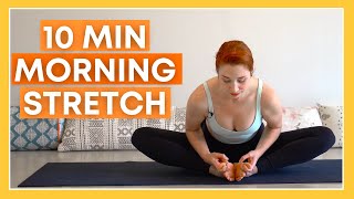 10 Minute Morning Yoga Full Body Stretch DAY 1 [upl. by Sabah]