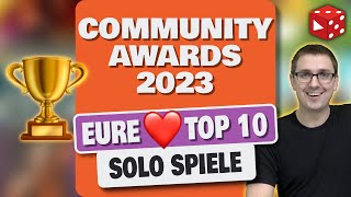 Eure TOP 10 SOLO BRETTSPIELE 2023  welche Spiele euch begeistert haben [upl. by Naehs]