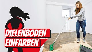 Dielenboden einfärben  Bauhelden [upl. by Ahsiuq]