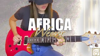 Weezer  Africa Toto Guitar Cover  TheGuitarRoom Diaries [upl. by Adyahs]