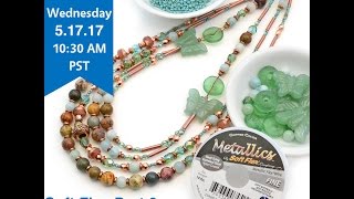 FB Live beadshopcom Soft Flex Part 2 Now we string [upl. by Dibru946]