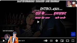 Raat ke humsafar Karaoke for Female Singers By Mayur Kamble [upl. by Jenna]