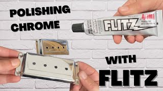 Polishing Chrome Guitar Parts with Flitz Polish [upl. by Eedia]