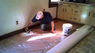 How to Cut In and Install A Vinyl Floor [upl. by Drareg]