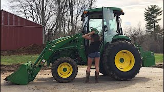 JOHN DEERE 4066R TRACTOR REVIEW my wife’s tractor [upl. by Enyawud259]