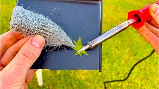 Plastic Welding Method with steel wool Easy way to repair broken plastics [upl. by Rock]