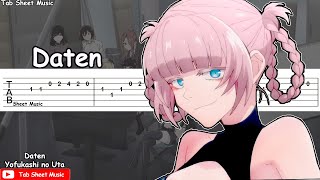 Yofukashi no Uta OP  Daten Guitar Tutorial  TAB [upl. by Diver]