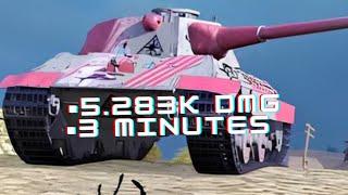 E50M •5283K DMG • 3 MINUTES • wotblitz Blitz e50m [upl. by Ricketts]